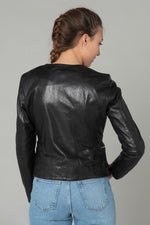 Spencer in black leather - Image n°6