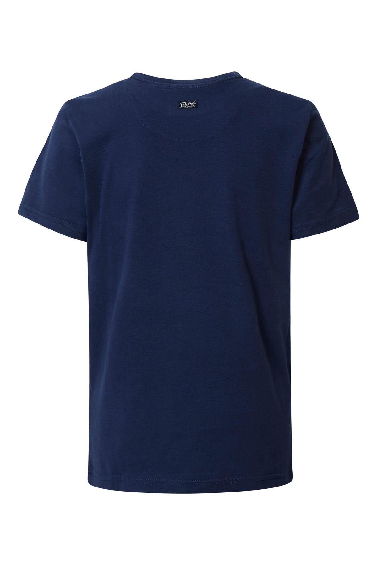 Dark blue t-shirt with logo - Image n°2
