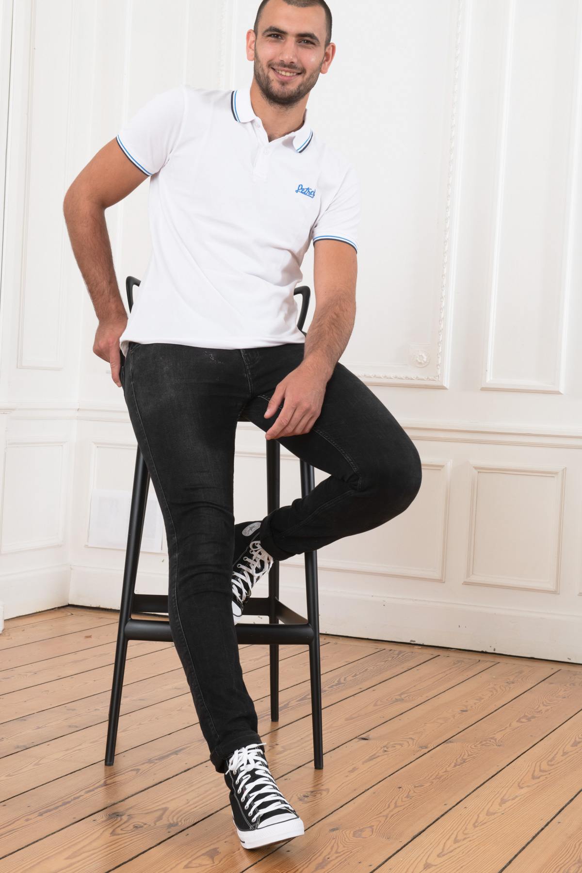 Men's white polo shirt - Image n°2