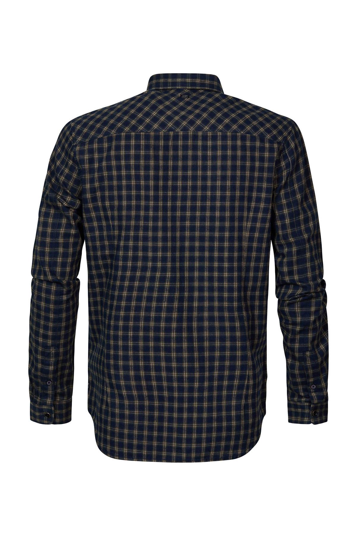 Black all-over checked shirt - Image n°7