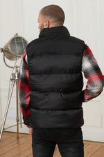 Black sleeveless down jacket - Image n°4