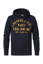 Men's sweatshirt with hood and belly pocket - Image n°1