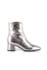 Silver stretch heeled ankle boots - Image n°2