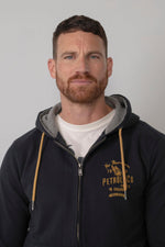 Navy blue zipped jacket - Image n°5