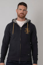Navy blue zipped jacket - Image n°1