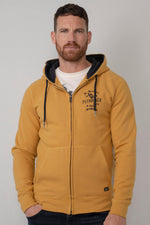 Yellow zipped hoodie - Image n°1