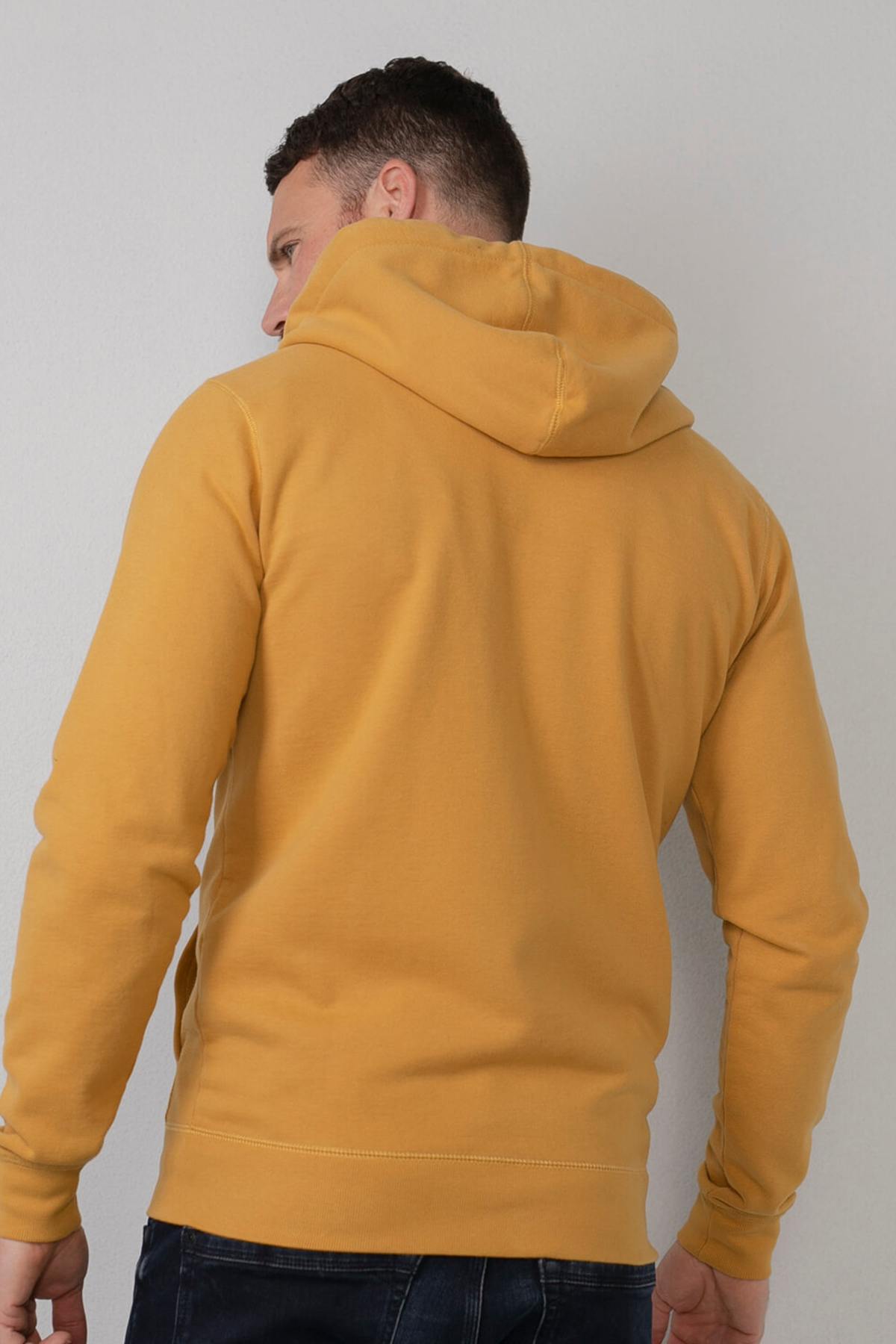 Yellow zipped hoodie - Image n°3