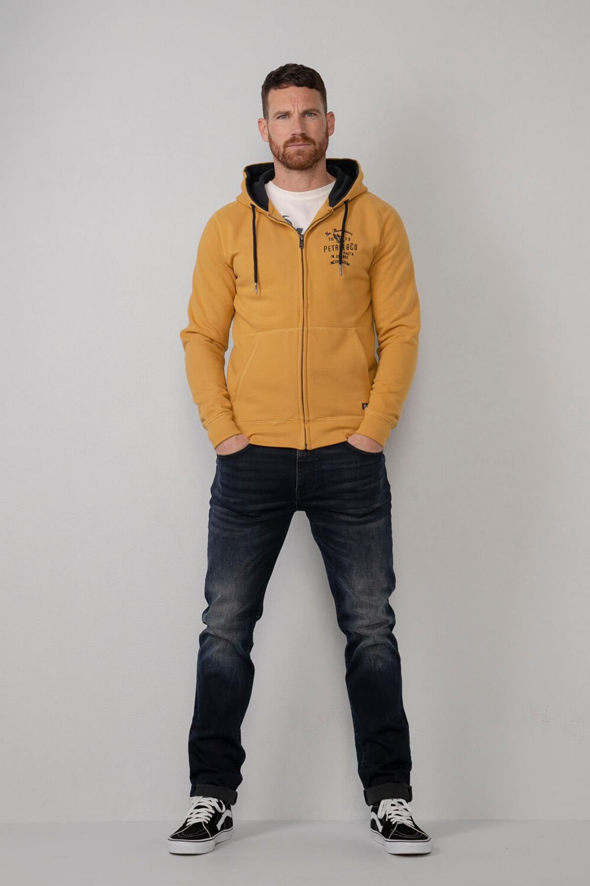 Yellow zipped hoodie - Image n°2