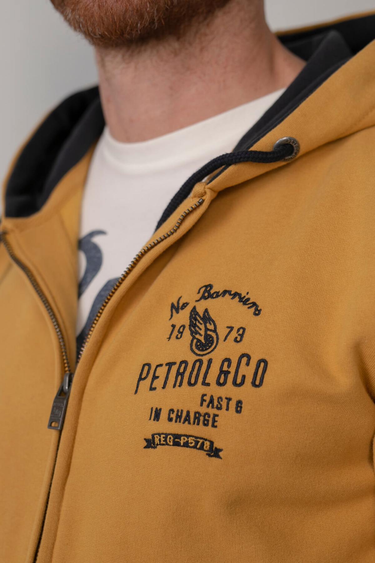 Yellow zipped hoodie - Image n°6
