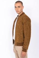 Schott's LC3017 bomber in rust goatskin suede-soft and timeless. - Image n°6