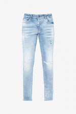 Men's slimfit light blue jeans - Image n°1