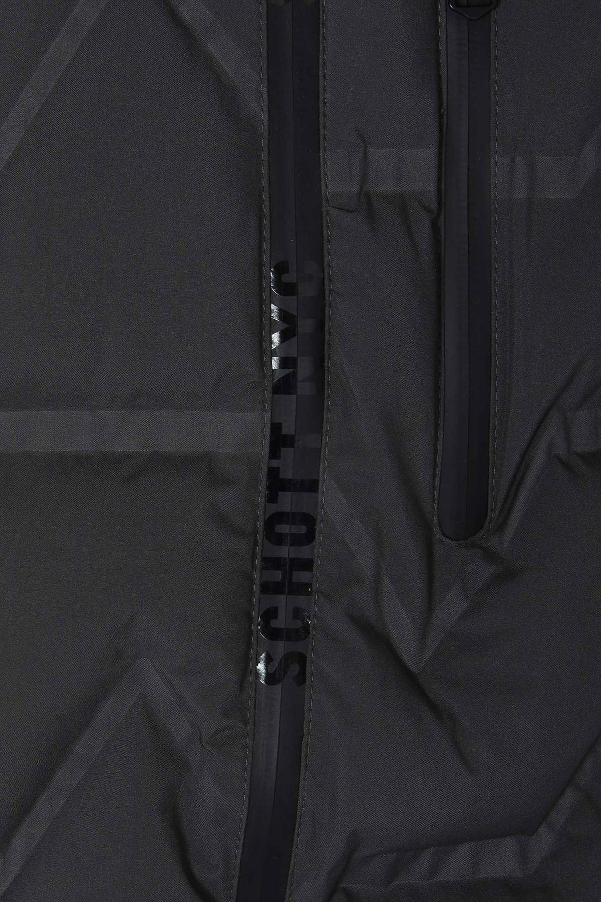 Men's anthracite puffer jacket with waffle effect - Image n°8