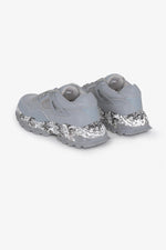 Matte gray men's sneakers - Image n°7