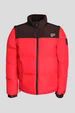 Down jacket with / without red and black sleeves - Image n°1