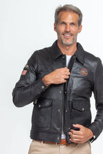 Black Steve McQueen Edition Leather Jacket - Image n°3