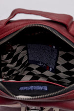 McQueen signature red sheepskin leather backpack - Image n°2