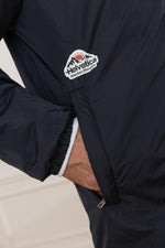 Navy blue waterproof parka - Image n°8