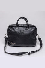 Black leather briefcase bag by Steve McQueen - Image n°4