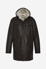 Long double-faced sheepskin winter coat - Image n°1