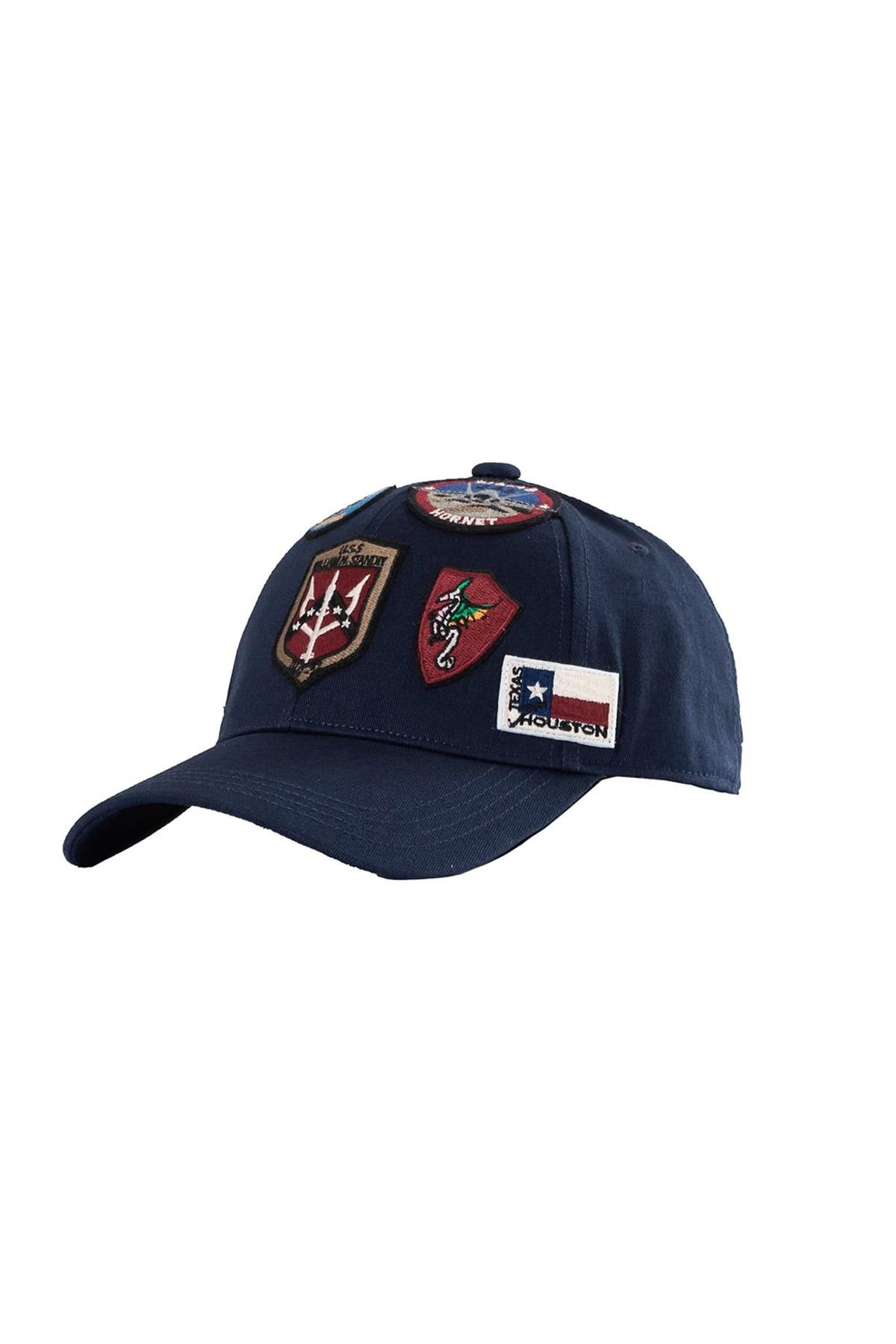 Blue cap with top gun tomcat patches - Image n°2