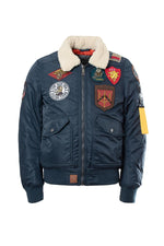 Navy blue bomber jacket - Image n°1
