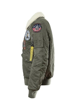 CWU45 bomber with detachable fur collar - Image n°3