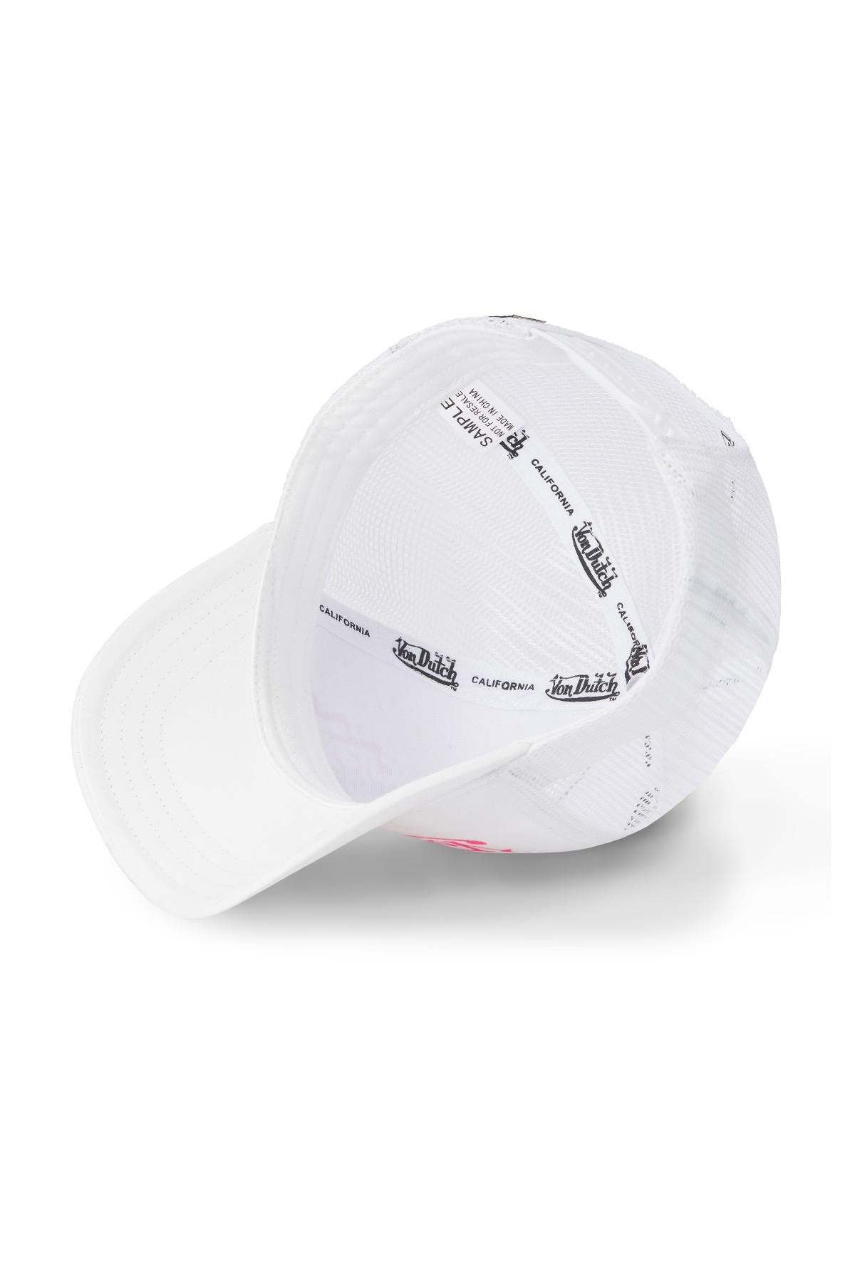 White and pink Indian skull cap - Image n°2