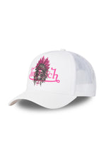 White and pink Indian skull cap - Image n°4
