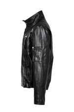 Black lambskin PN jacket by Aéro-Design, with a Mirage IIIB plate. - Image n°6