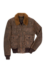 Hand-aged goatskin G-1 Avenger™ bomber, a WWII naval aviator's legacy. - Image n°2