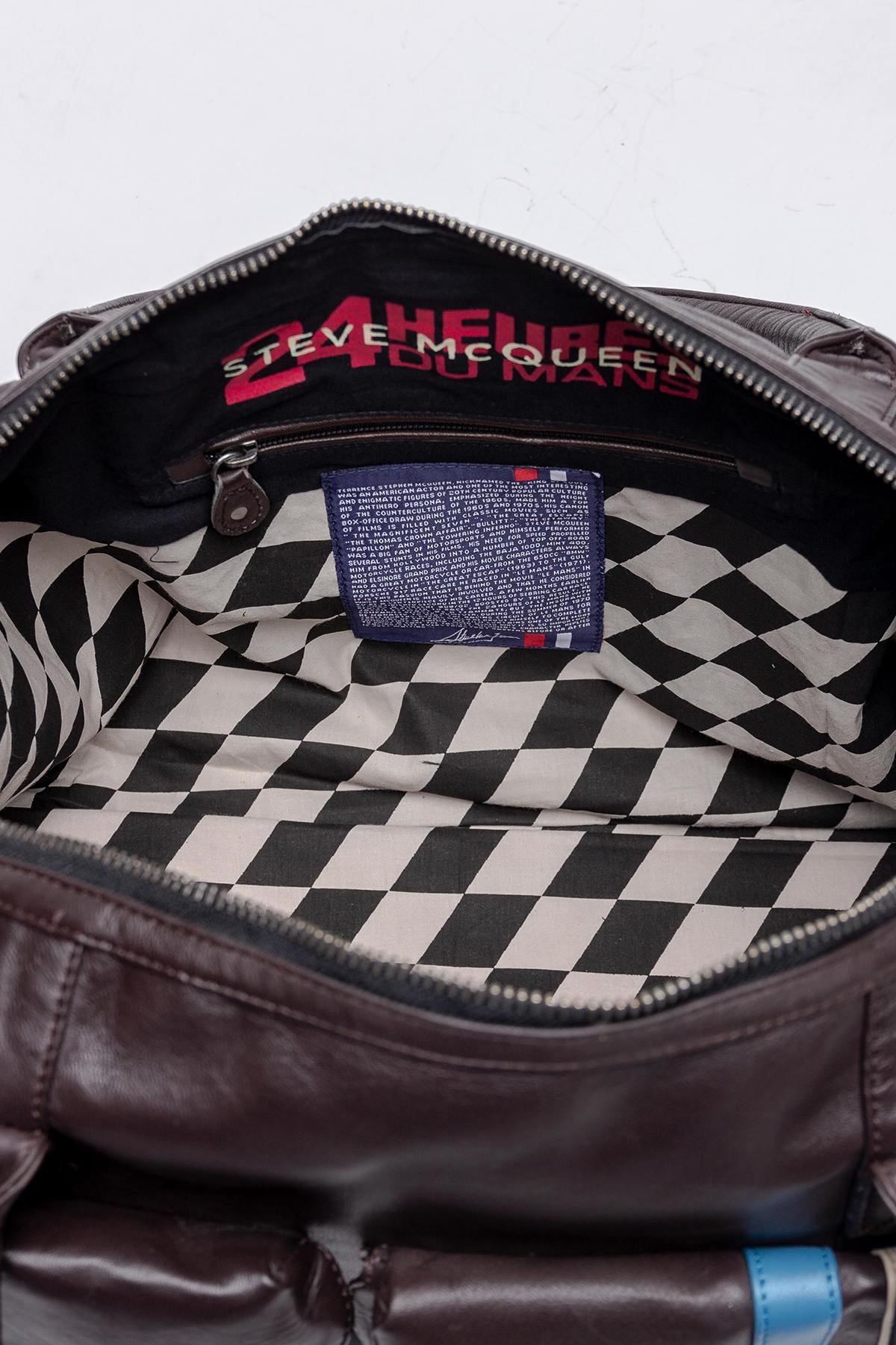 Brown Genuine Leather McQueen Edition Travel Bag - Image n°4
