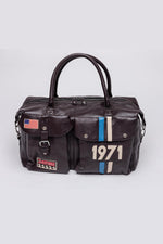 Brown Genuine Leather McQueen Edition Travel Bag - Image n°5