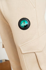 Beige cargo style jogging pants - Image n°2