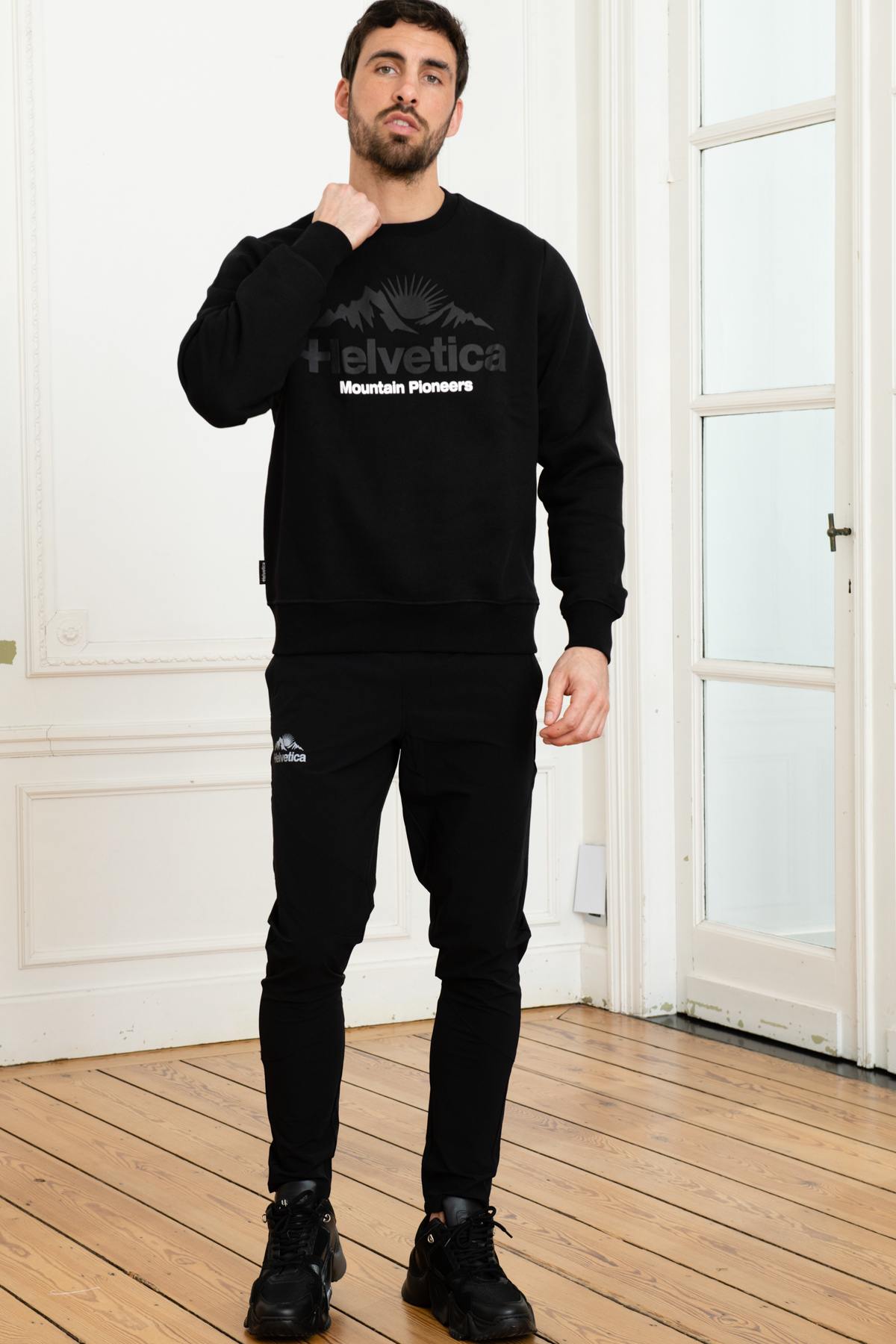 Black sportswear sweater - Image n°2