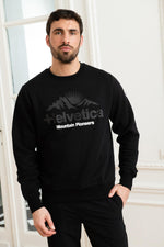 Black sportswear sweater - Image n°1