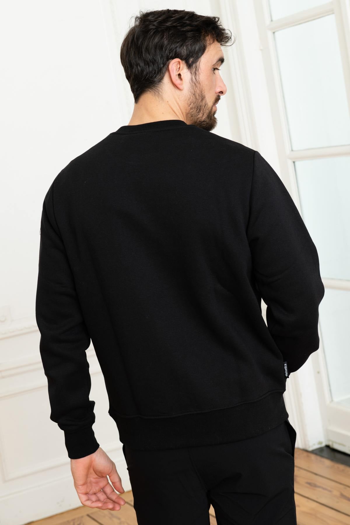 Black sportswear sweater - Image n°4