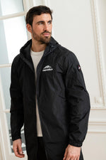 Long black windbreaker jacket - Image n°8