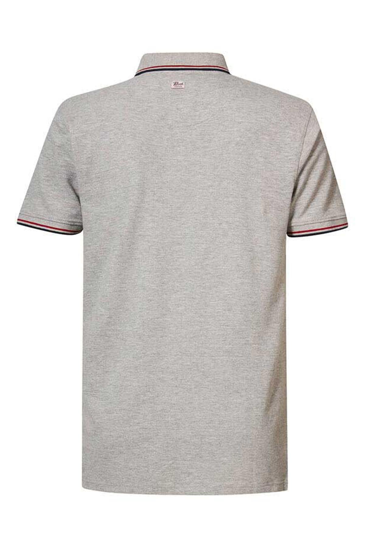 Classic heather gray polo shirt - Image n°6