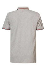 Classic heather gray polo shirt - Image n°6