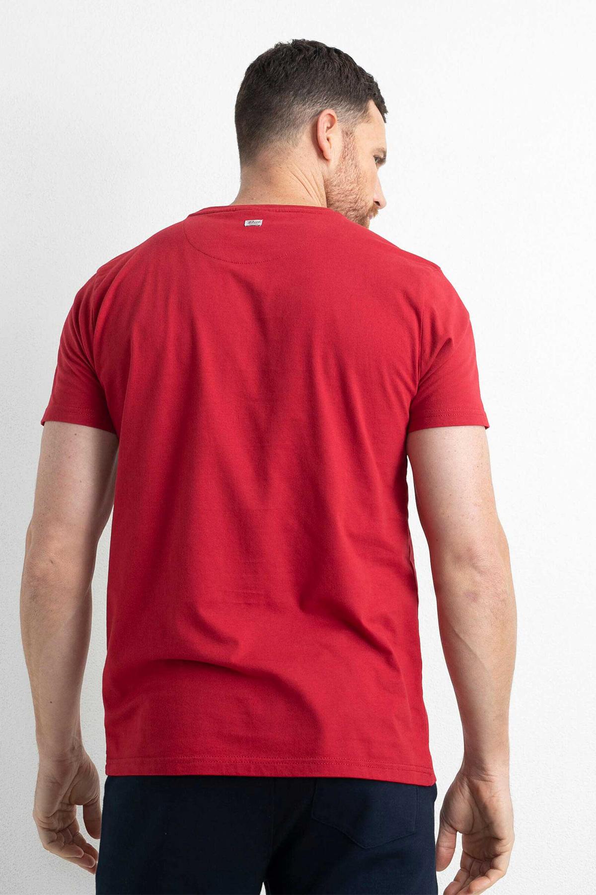 Red men's t-shirt - Image n°2