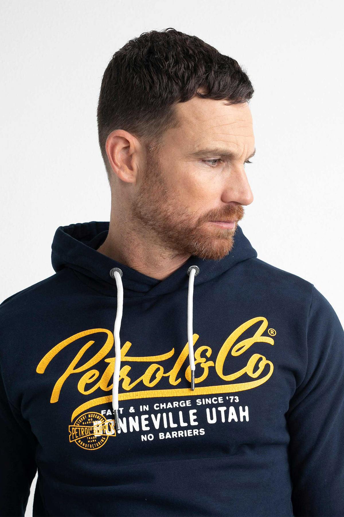 Men's navy blue sportswear sweater - Image n°4
