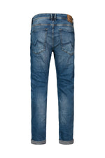 Washed light blue straight jeans - Image n°10