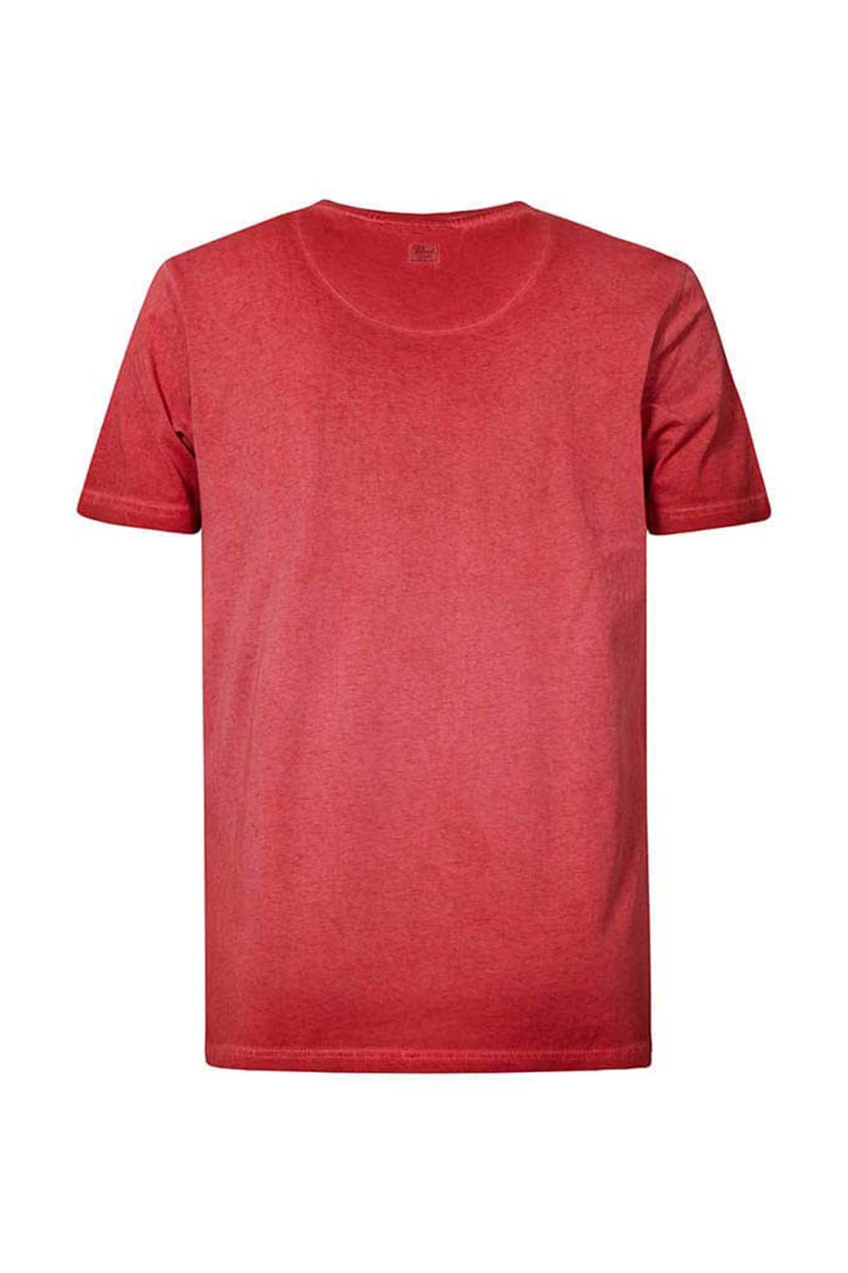 Red round neck t-shirt - Image n°6