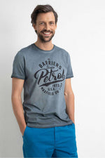 Men's T-shirt with chest illustration - Image n°1