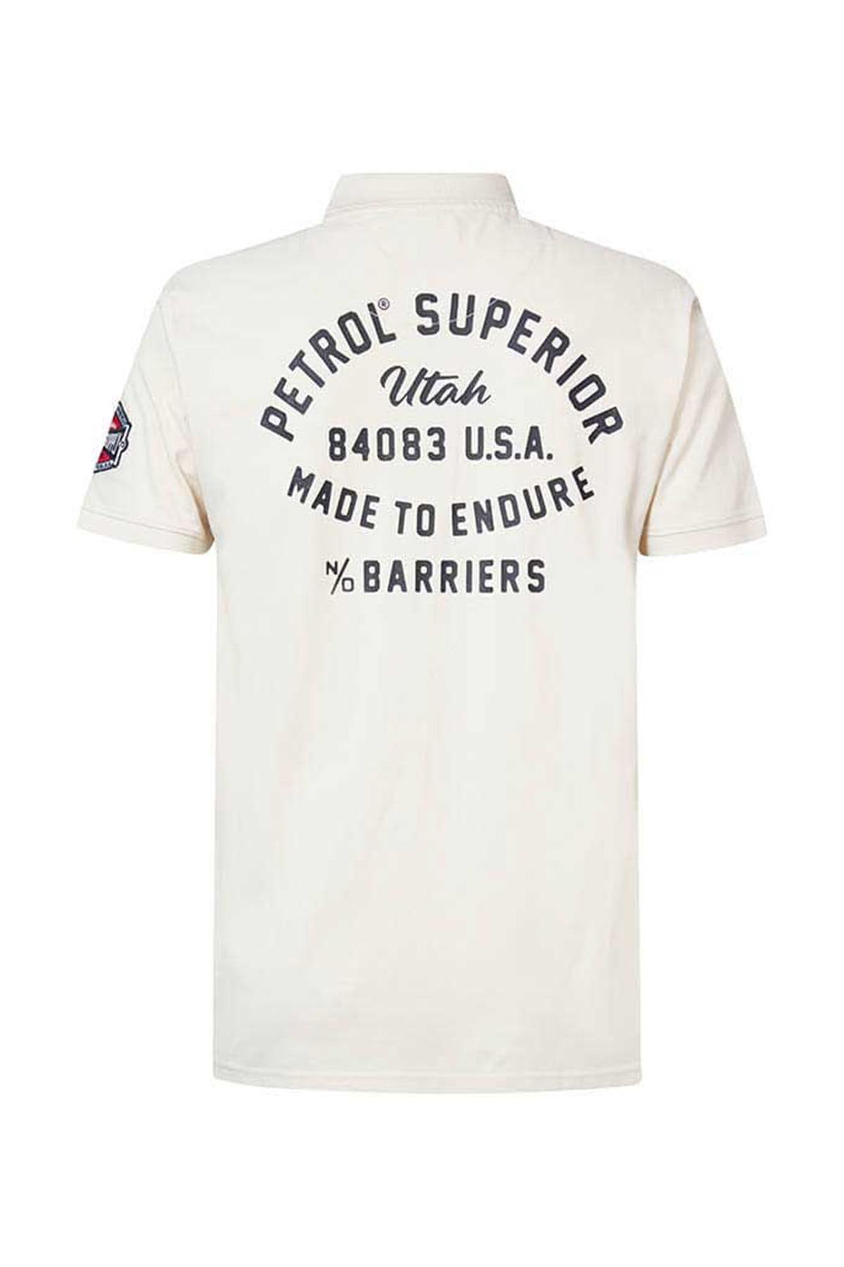 White short-sleeve polo shirt - Image n°6