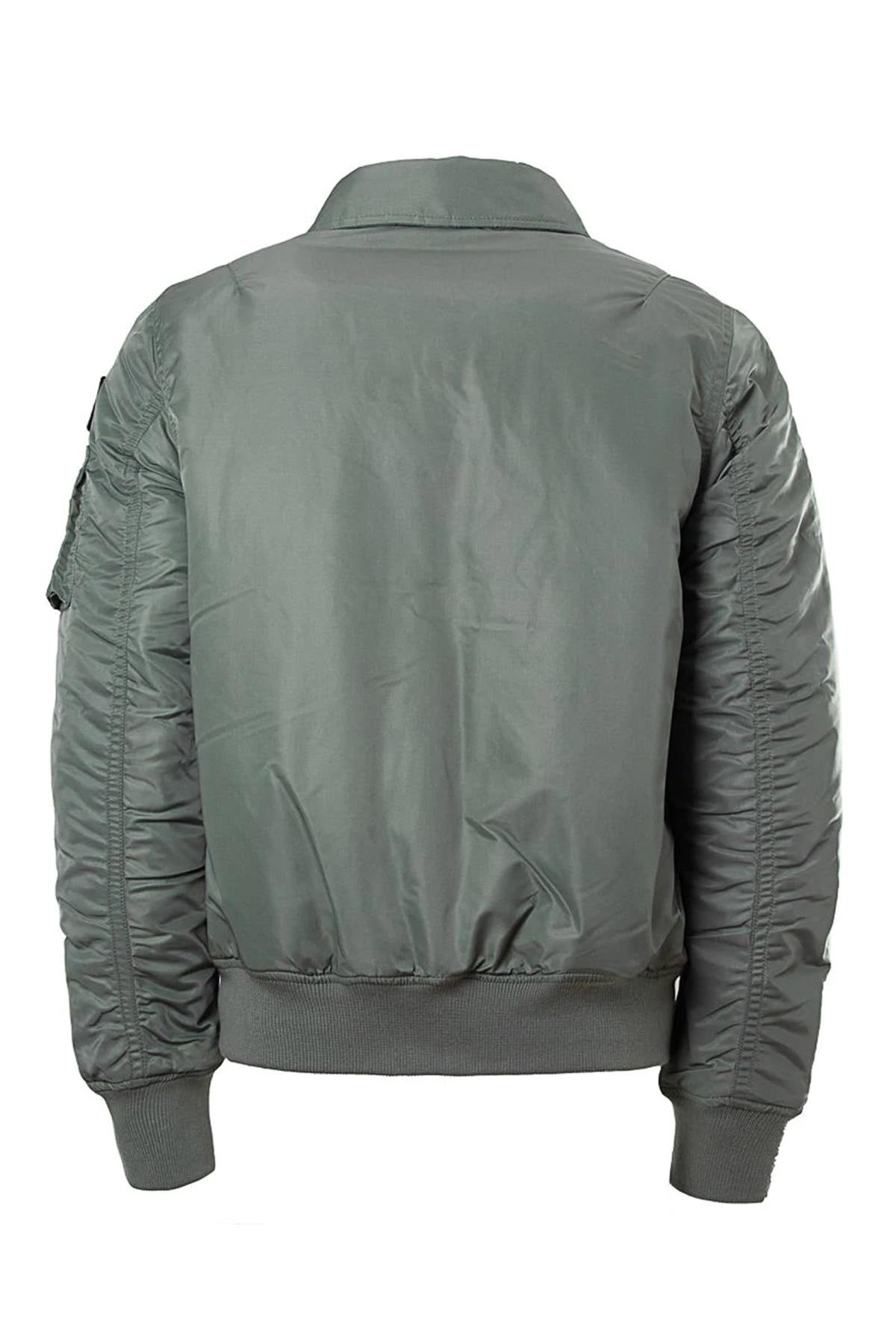 Khaki nylon bomber jacket - Image n°3