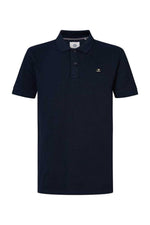 Men's navy blue polo shirt - Image n°5