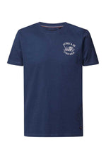 Blue round neck t-shirt - Image n°5