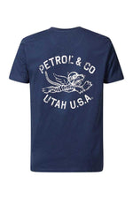 Blue round neck t-shirt - Image n°6