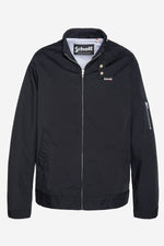 Navy blue mid-season jacket - Image n°1